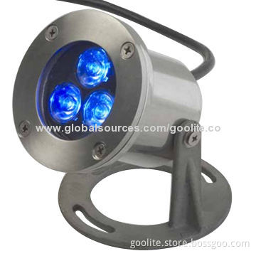 LED Underwater Light, 9W, 92*75*75mm, CE & RoHS, 2 Years Warranty